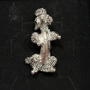 Vintage Gerry’s Poodle Brooch. Silver tone. Dog lover